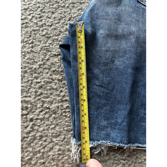 American Eagle Extreme Flex Denim Bermuda Shorts Faded  Distressed Destroyed 40 - Picture 6 of 6